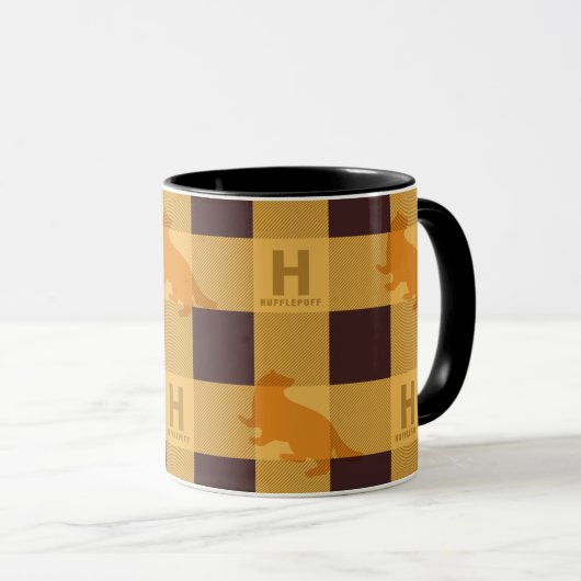 HUFFLEPUFF™ Karo Kariertes Muster Tasse (VorderseiteRechts)