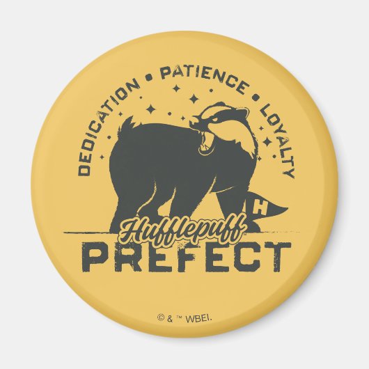 HUFFLEPUFF™ Präfekten-Abzeichen Magnet (Vorne)