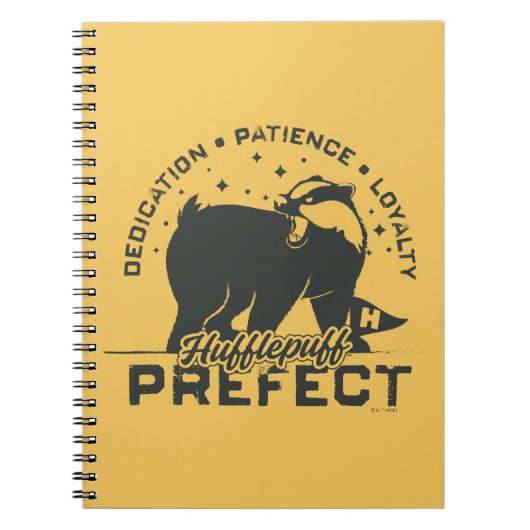 HUFFLEPUFF™ Präfekten-Abzeichen Notizblock (Vorderseite)