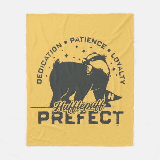 HUFFLEPUFF™ Präfektives Abzeichen Fleecedecke (Vorderseite)