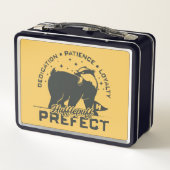 HUFFLEPUFF™ Präfektives Abzeichen Metall Brotdose (Rückseite)