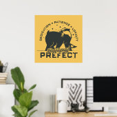 HUFFLEPUFF™ Präfektives Abzeichen Poster (Heimbüro)