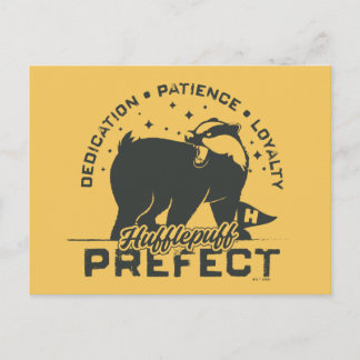 HUFFLEPUFF™ Präfektives Abzeichen Postkarte