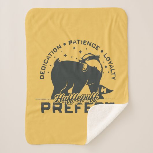 HUFFLEPUFF™ Präfektives Abzeichen Sherpadecke (Vorderseite)