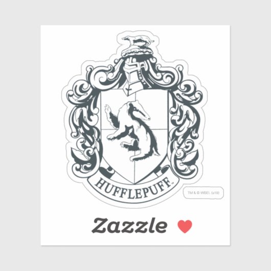 Hufflepuff Wappen Aufkleber (Blatt)