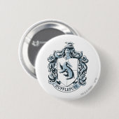 Hufflepuff-Wappen Blau Button (Vorne & Hinten)