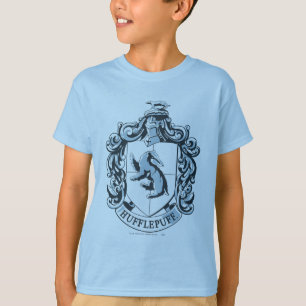 Hufflepuff-Wappen Blau T-Shirt