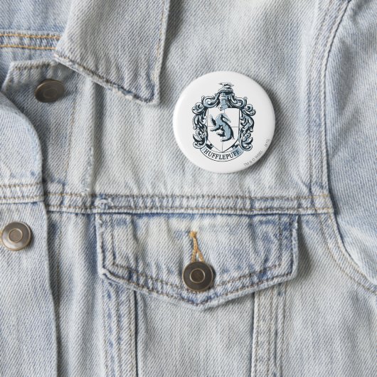 Hufflepuff Wappen Blue Button (Beispiel)