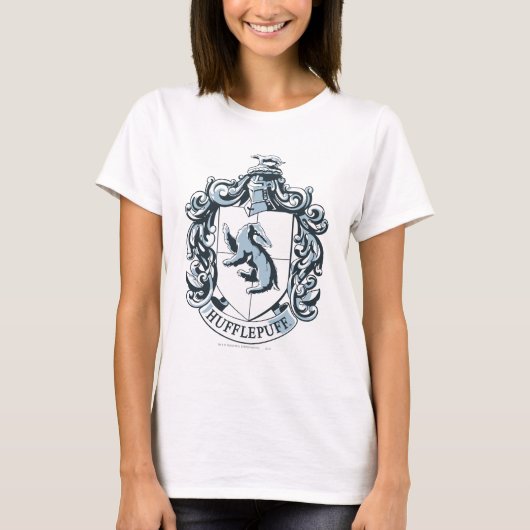 Hufflepuff Wappen Blue T-Shirt (Vorderseite)