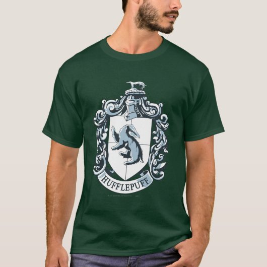 Hufflepuff Wappen Blue T-Shirt (Vorderseite)