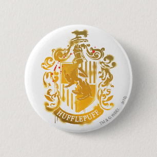 Hufflepuff Wappen - geplättelt Button
