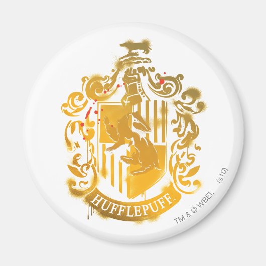 Hufflepuff Wappen - geplättelt Magnet (Vorne)