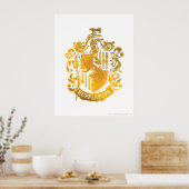 Hufflepuff Wappen - geplättelt Poster (Küche)