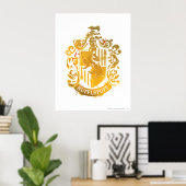 Hufflepuff Wappen - geplättelt Poster (Heimbüro)