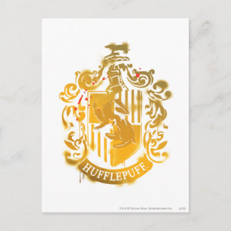 Hufflepuff Wappen - geplättelt Postkarte