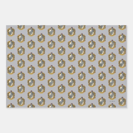 Hufflepuff Wappen Geschenkpapier Set (Vorderseite 3)
