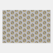 Hufflepuff Wappen Geschenkpapier Set (Vorderseite)