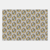 Hufflepuff Wappen Geschenkpapier Set (Vorderseite)