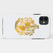 Hufflepuff-Wappen - gespritzt Case-Mate iPhone Hülle (Rückseite (Horizontal))