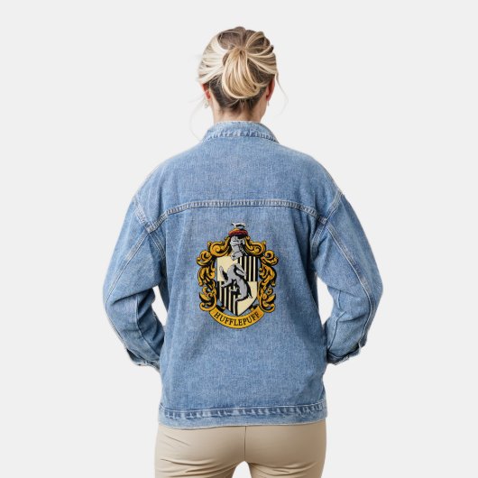 Hufflepuff Wappen Jeansjacke (Modell)