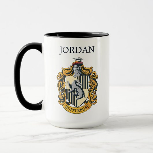 Hufflepuff Wappen | Name hinzufügen Tasse (Links)