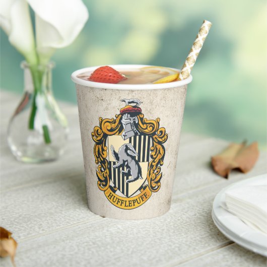 Hufflepuff-Wappen Pappbecher (In Situ)