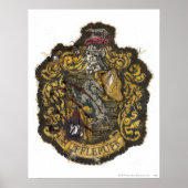 Hufflepuff-Wappen - zerstört Poster (Vorne)