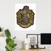 Hufflepuff-Wappen - zerstört Poster (Heimbüro)