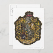 Hufflepuff-Wappen - zerstört Postkarte (Vorne/Hinten)