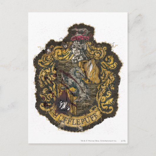 Hufflepuff-Wappen - zerstört Postkarte (Vorderseite)
