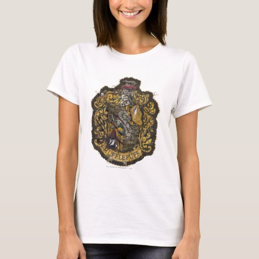 Hufflepuff-Wappen - zerstört T-Shirt (Vorderseite)