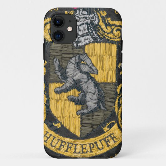 Hufflepuff Zerstörtes Wappen Case-Mate iPhone Hülle (Rückseite)