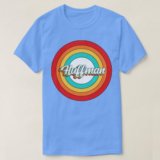 Huffman Name Shirt Vintag Huffman Circle (Design vorne)