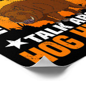 Hufjagd Schwein Hunter Huntsman 1 Poster (Ecke)