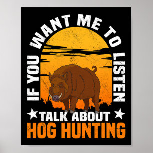 Hufjagd Schwein Hunter Huntsman 1 Poster
