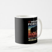 Hufjagd Vintages Wochenende Bierbrauer Jäger Schwa Kaffeetasse (VorderseiteRechts)