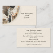 Hufschmied, der ein Hufeisen nagelt Visitenkarte (Vorne/Hinten)