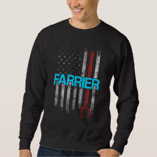Hufschmied Hufeisen Hufbeschlag Pferd Sweatshirt