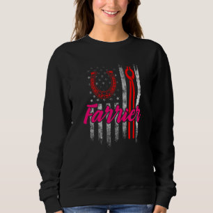 Hufschmied Hufeisen Hufbeschlag Pferdehufpflege Sweatshirt
