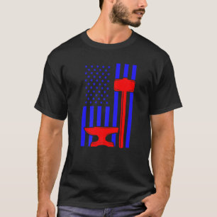 Hufschmied Hufeisen Hufpflege Pferdebeschlag T-Shirt