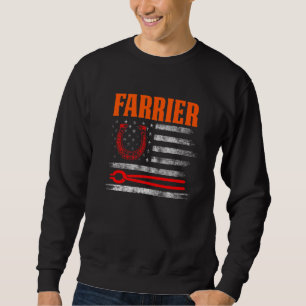 Hufschmied Hufeisen Hufschneiden Equine Beschlag Sweatshirt