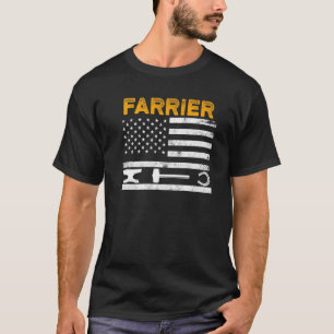 Hufschmied Hufeisen Hufschneiden Equine Beschlag T-Shirt