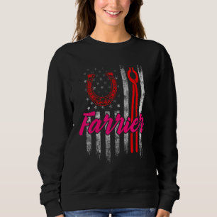 Hufschmied Hufeisen Hufschneiden Equine Beschlagen Sweatshirt