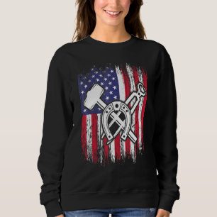 Hufschmied Hufeisen Hufschneiden Equine Beschlagen Sweatshirt