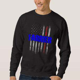 Hufschmied Hufeisen Hufschneiden Equine Beschlagen Sweatshirt