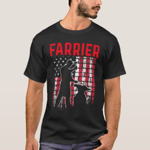 Hufschmied Hufeisen Hufschneiden Equine Beschlagen T-Shirt
