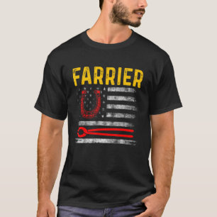 Hufschmied Hufeisen Hufschneiden Equine Beschlagen T-Shirt
