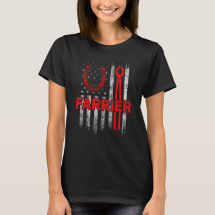 Hufschmied Hufeisen Hufschneiden Equine Beschlagen T-Shirt