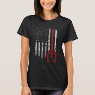 Hufschmied Hufeisen Hufschneiden Equine Beschlagen T-Shirt