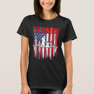 Hufschmied Hufeisen Hufschneiden Equine Beschlagen T-Shirt